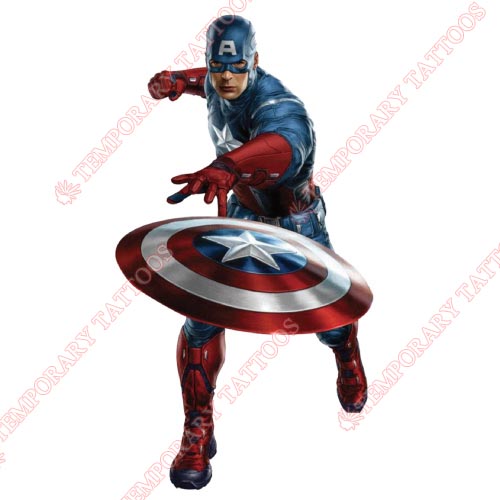 Captain America Customize Temporary Tattoos Stickers NO.68